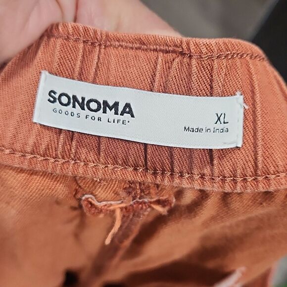 Sonoma Good For Life Rust Pleated Wide Leg Pants - Picture 4 of 8